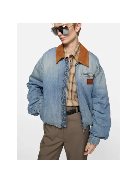 Kurtka jeansowa Acne Studios niebieska