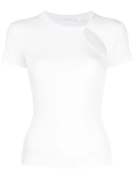Top Helmut Lang asimetric alb