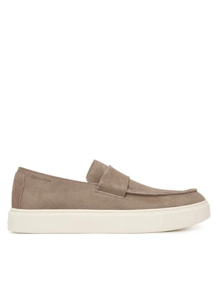 Calvin Klein Loafer cipők | hasított bőr bézs
