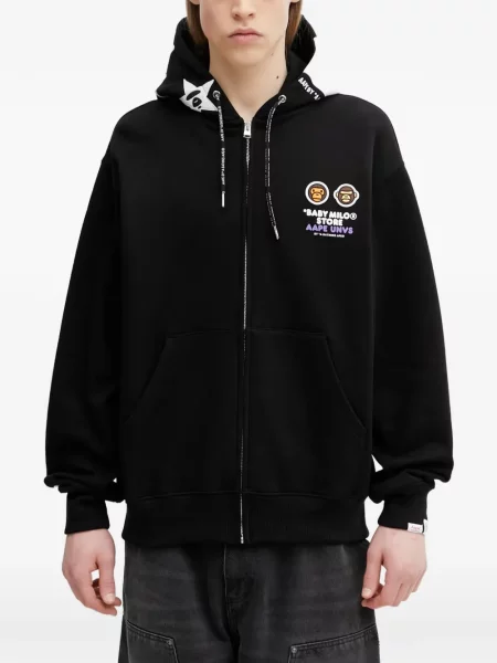 Bluza z kapturem dziecięca Aape By A Bathing Ape czarna