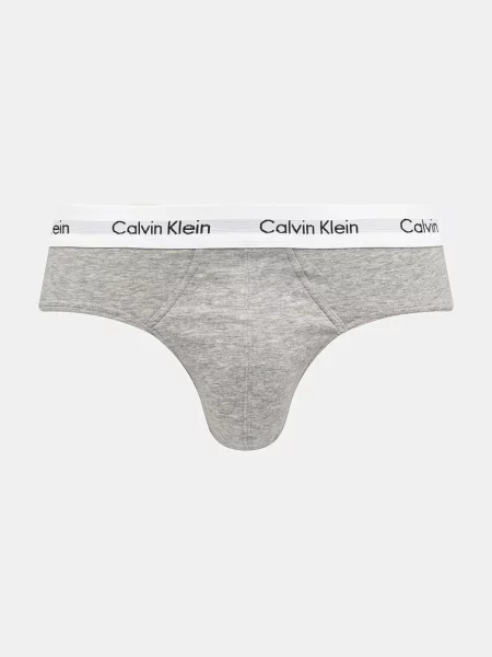 Hlačke Calvin Klein siva