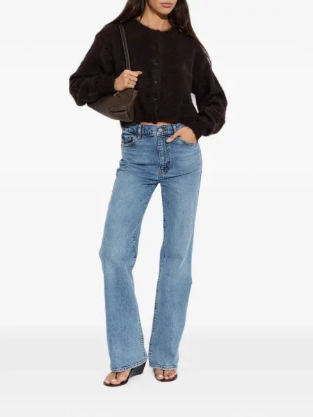 Cardigan Gestuz de mohair maro