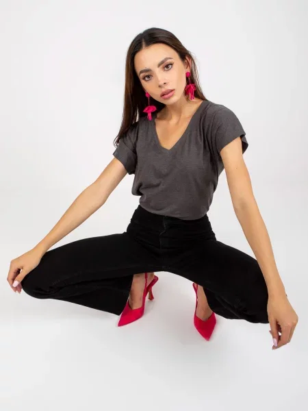 Tricou Fashionhunters gri