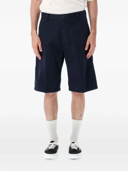Pantaloni scurți Carhartt Wip cu autograf albastru