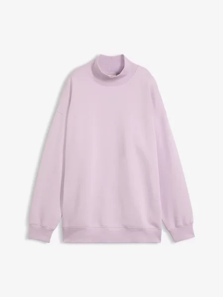 Bluza z golfem fioletowa