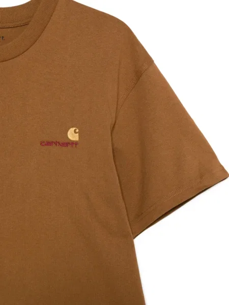 Тениска Carhartt Wip кафяво