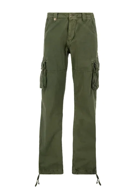 ALPHA INDUSTRIES Pantaloni cu Jet kaki / bordeaux roșu
