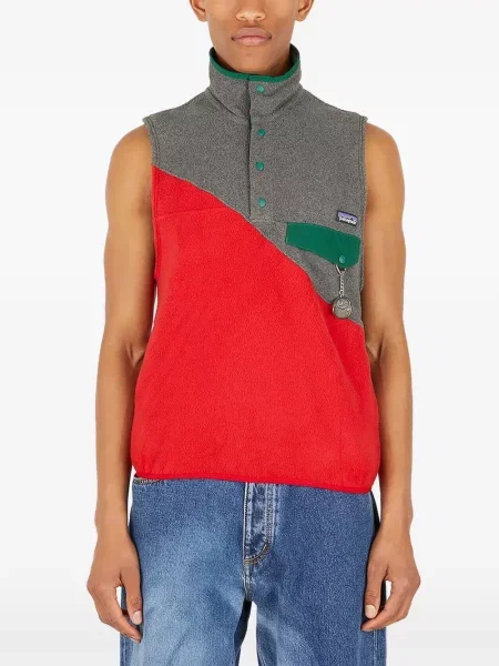 Vestă (di)vision din fleece roșu