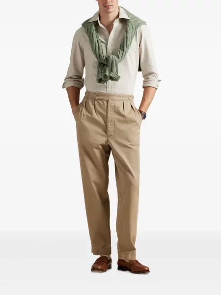 Slip de baie Polo Ralph Lauren alergare cu cordon cu imagine alb