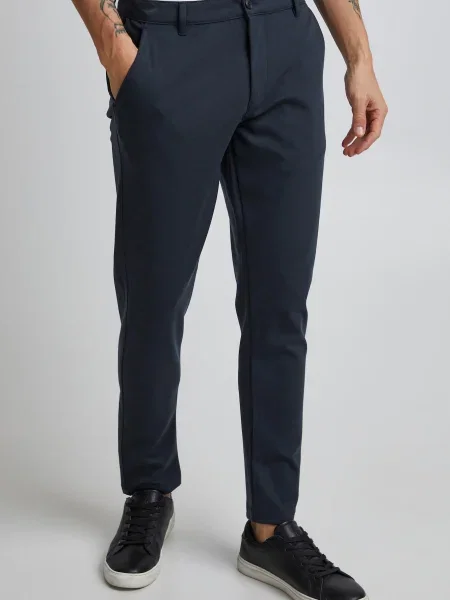 !Solid Pantaloni eleganți SDDave închis albastru