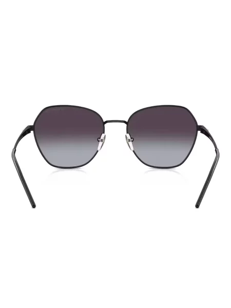 Ochelari de soare Emporio Armani cu imprimeu geometric negru