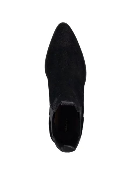 Botine chelsea Gant din piele de căprioară negru