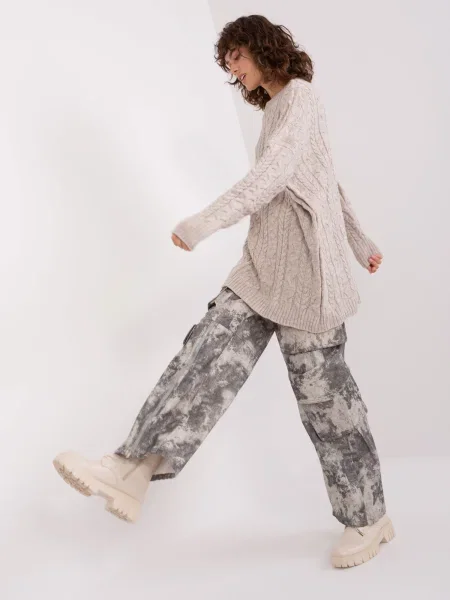 Pulover Fashionhunters bej