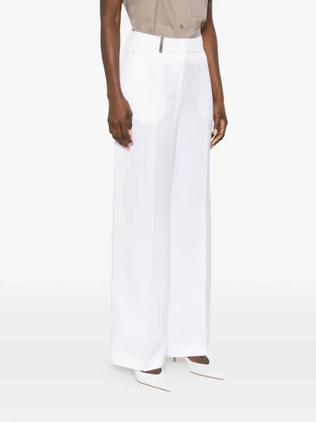 Pantaloni Peserico alb