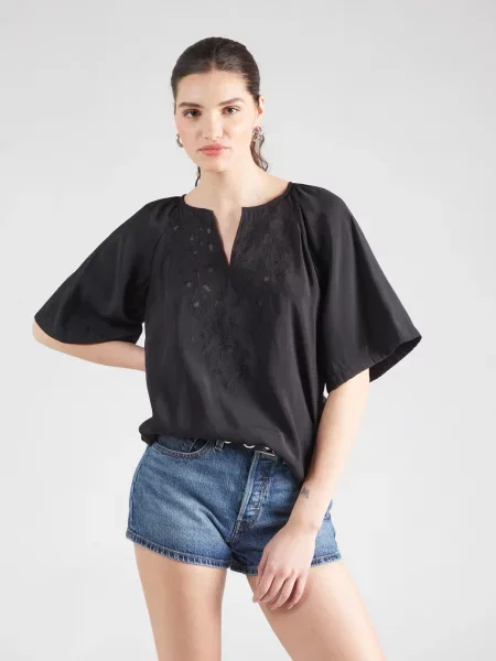 VERO MODA Bluză VMBRILEY' negru