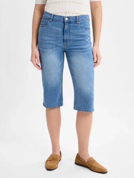 Marie Lund Bermudy Jeans Kobiety jednolity 34 niebieski
