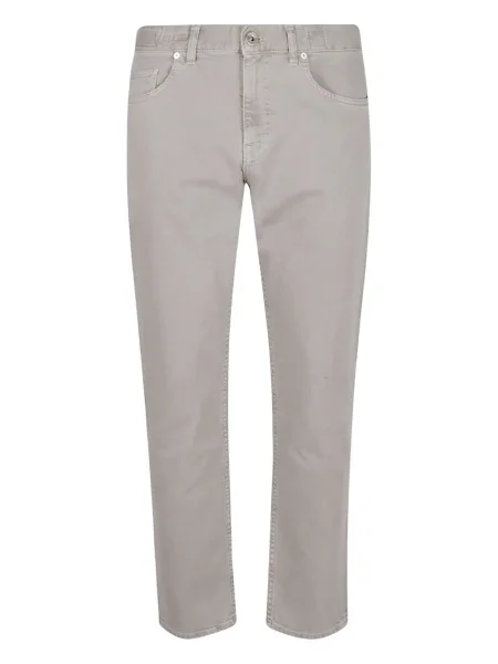 Džíny Eleventy s 5 kapsami šedé