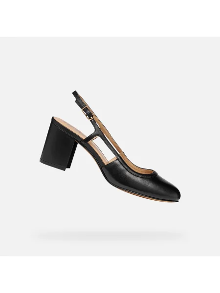Pantofi cu toc Geox din piele negru