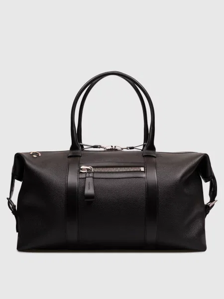 Шкіряна дорожня сумка Tom Ford чорна