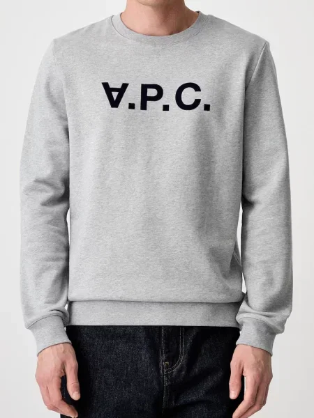 A.P.C. melegítőfelső férfi Bluza Sweat Vpc BLACK fekete