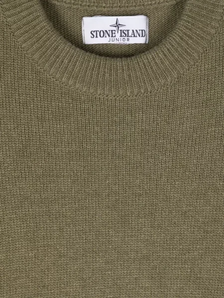 Sweter dziecięcy Stone Island zielony