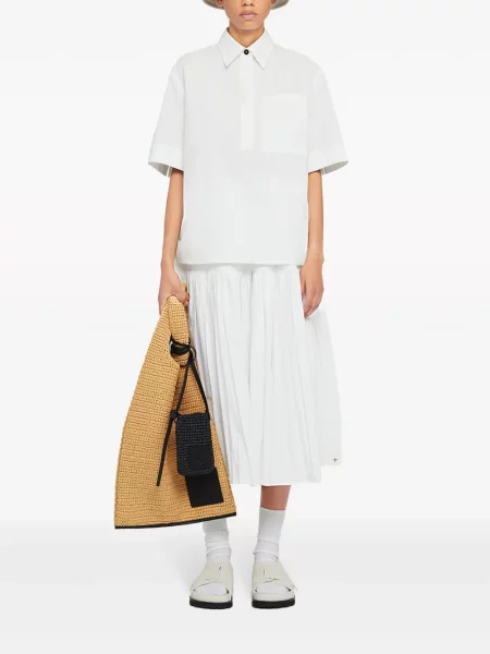Midi sijonas Jil Sander balta