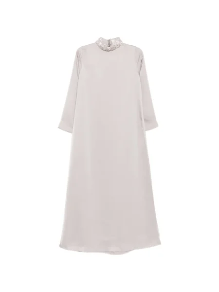 Rochie maxi Shatha Essa de cristal de costum gri