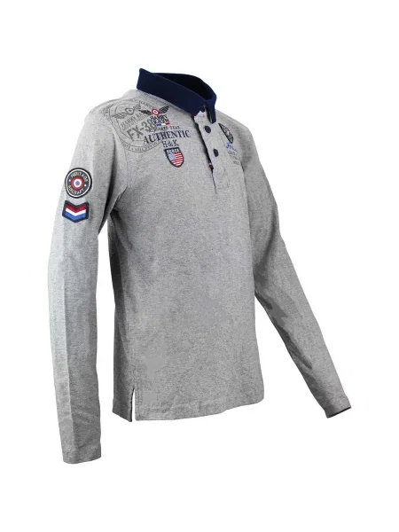 Tricou polo copii Harry Kayn gri