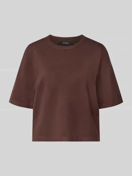 Pudełkowy krój dzianinowy T-shirt z mieszanka model VMSILJE' Vero Moda