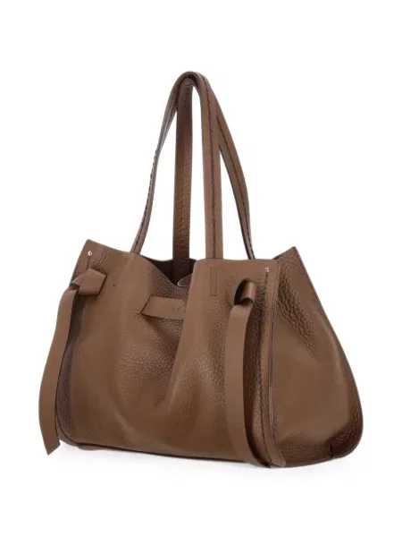 Bőr shopper táska Visona` barna