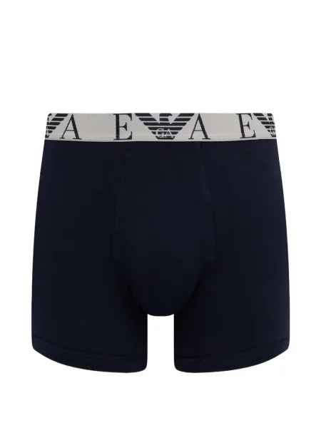 Boxeri Emporio Armani cu autograf albastru