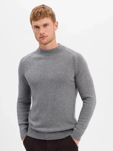 JOOP! sweter z domieszką wełny i kaszmiru Mężczyźni S szary