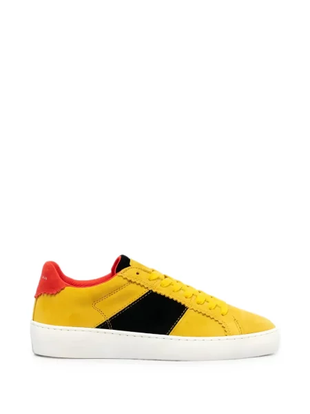 Sneakerși Scotch & Soda din piele de căprioară galben