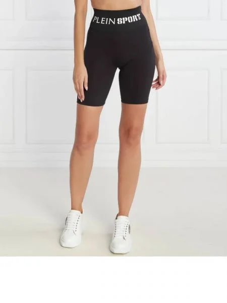 Plein Sport pantaloni scurți biker negru