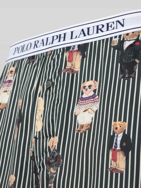 Piżama o kroju regular fit z czystej bawełny Polo Ralph Lauren czarna