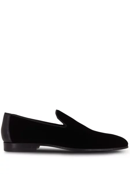 Pantofi loafer Magnanni de catifea negru