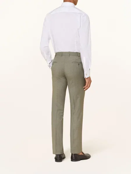 Wilvorst Kalhoty Ke Kostýmu Střih Slim Fit moosgrün