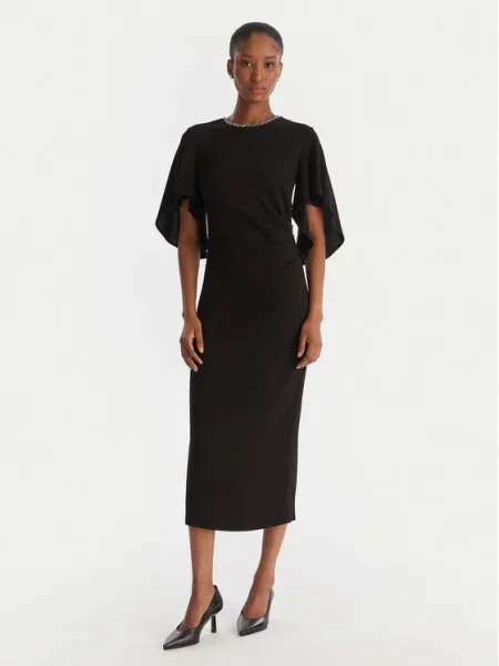 PINKO Rochie cocktail Scopone Abito negru