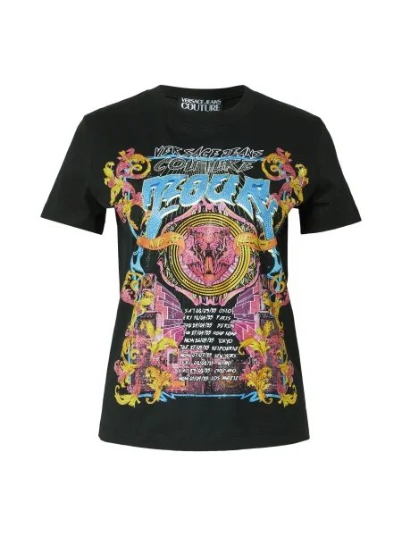 Versace Jeans Couture Majica Regular Fit črna
