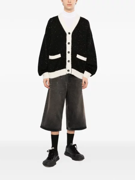Cardigan Mastermind Japan tricotate negru