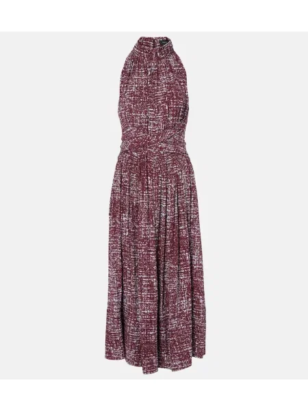 Rochie midi Proenza Schouler cu imagine până la genunchi de costum roșu