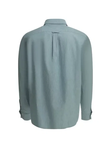 Cămașă Maison Kitsune cu broderie albastru