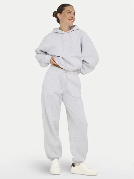 ONLY Spodnie dresowe Best Wide Leg szary