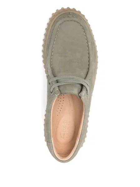Pantofi derby Clarks verde