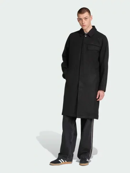 Пальто Adidas черное