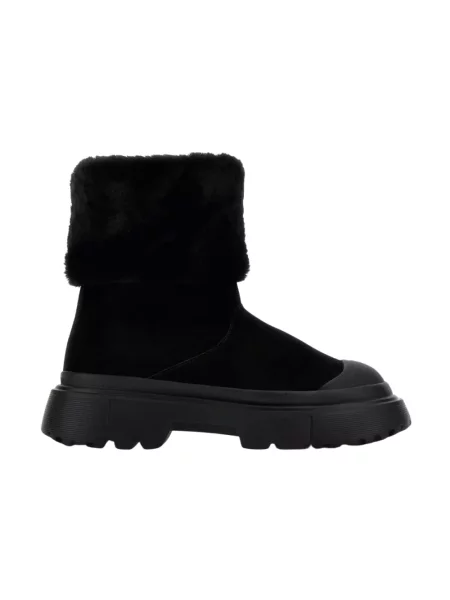 Buty do kostki Hogan skórzane wsuwane czarne