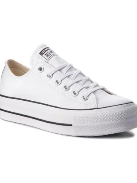 Kožené plátenky Converse biela