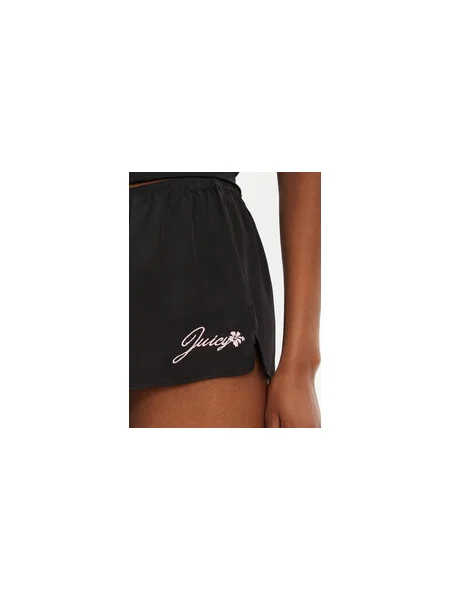 Juicy Couture Rövid pizsama nadrág Regular Fit fekete