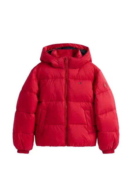 Kurtka dziecięca Tommy Hilfiger czerwona