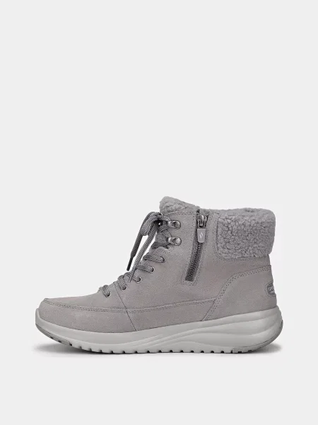 Кожаные ботинки Skechers черные